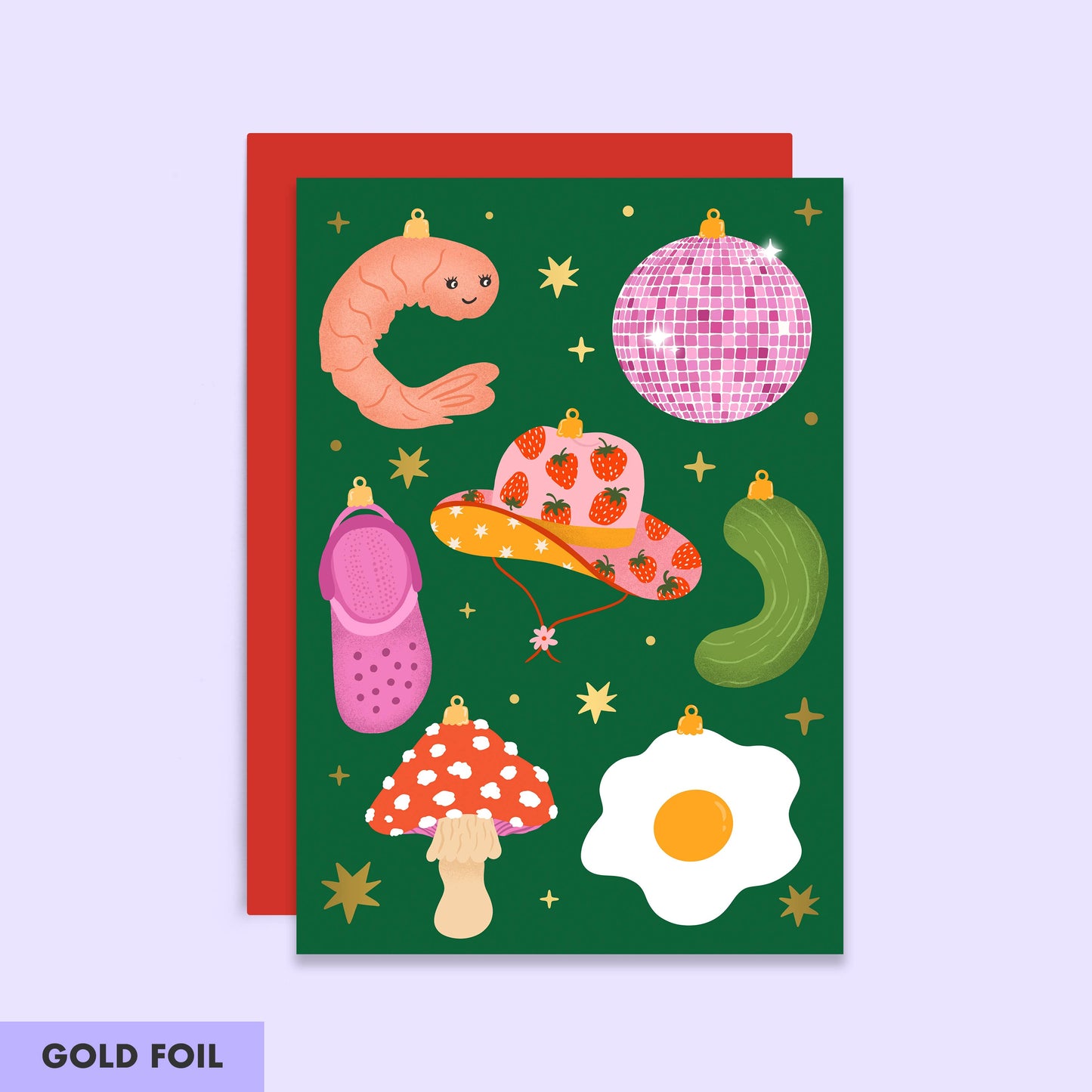 Trendy B*tch Baubles Card | Christmas Ornaments Card