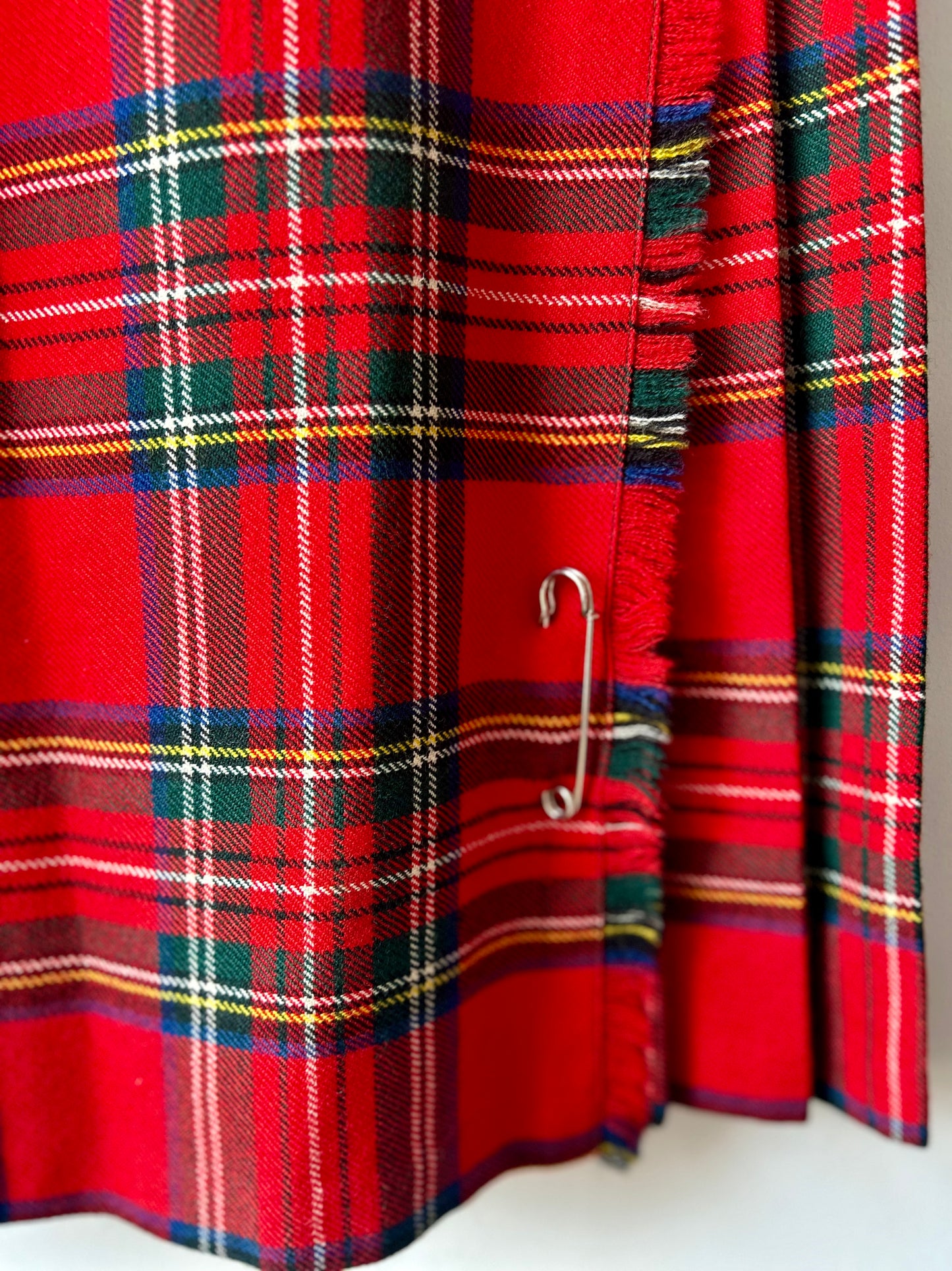 Pre Loved Pure Wool Red Kilt