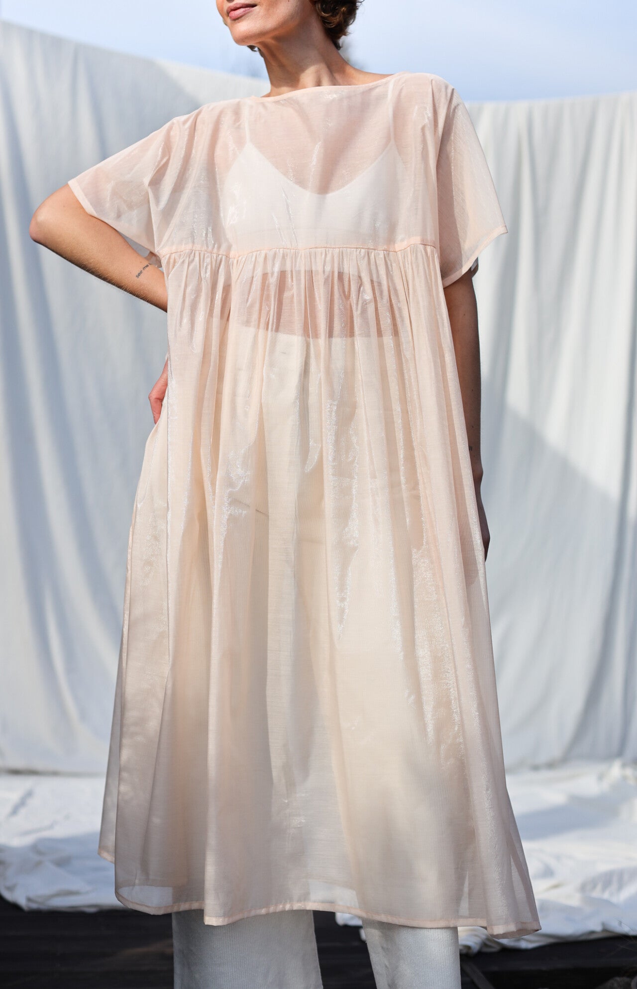 SILVINA Oversized Organza Dress