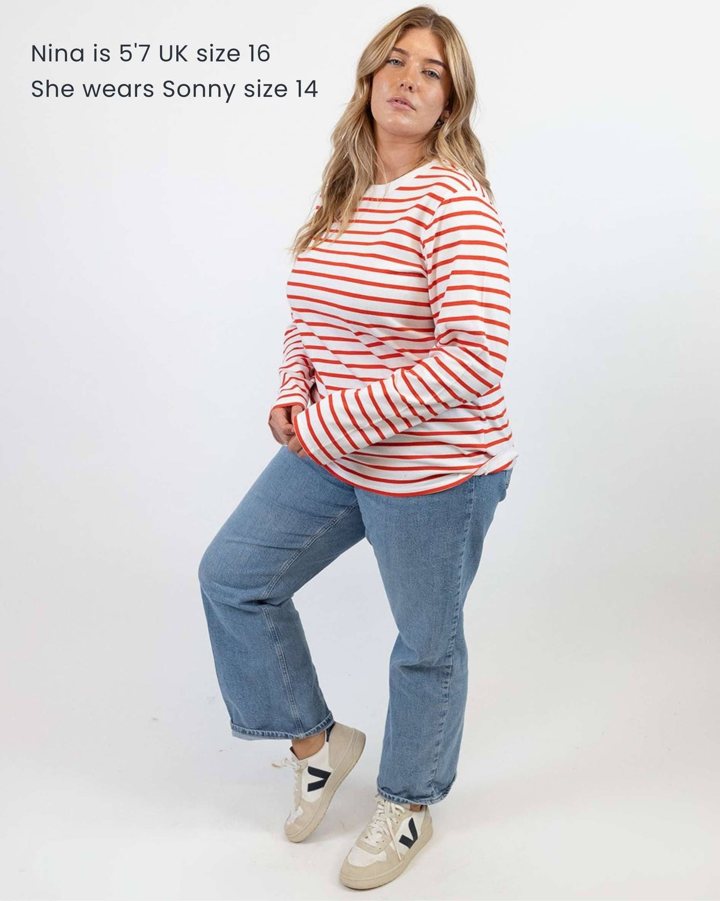 Sonny Midweight Organic Cotton Red Breton T-Shirt