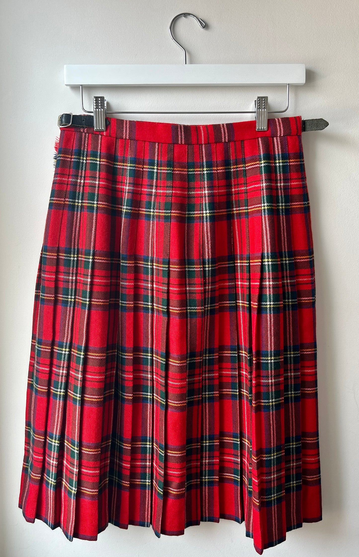 Pre Loved Pure Wool Red Kilt