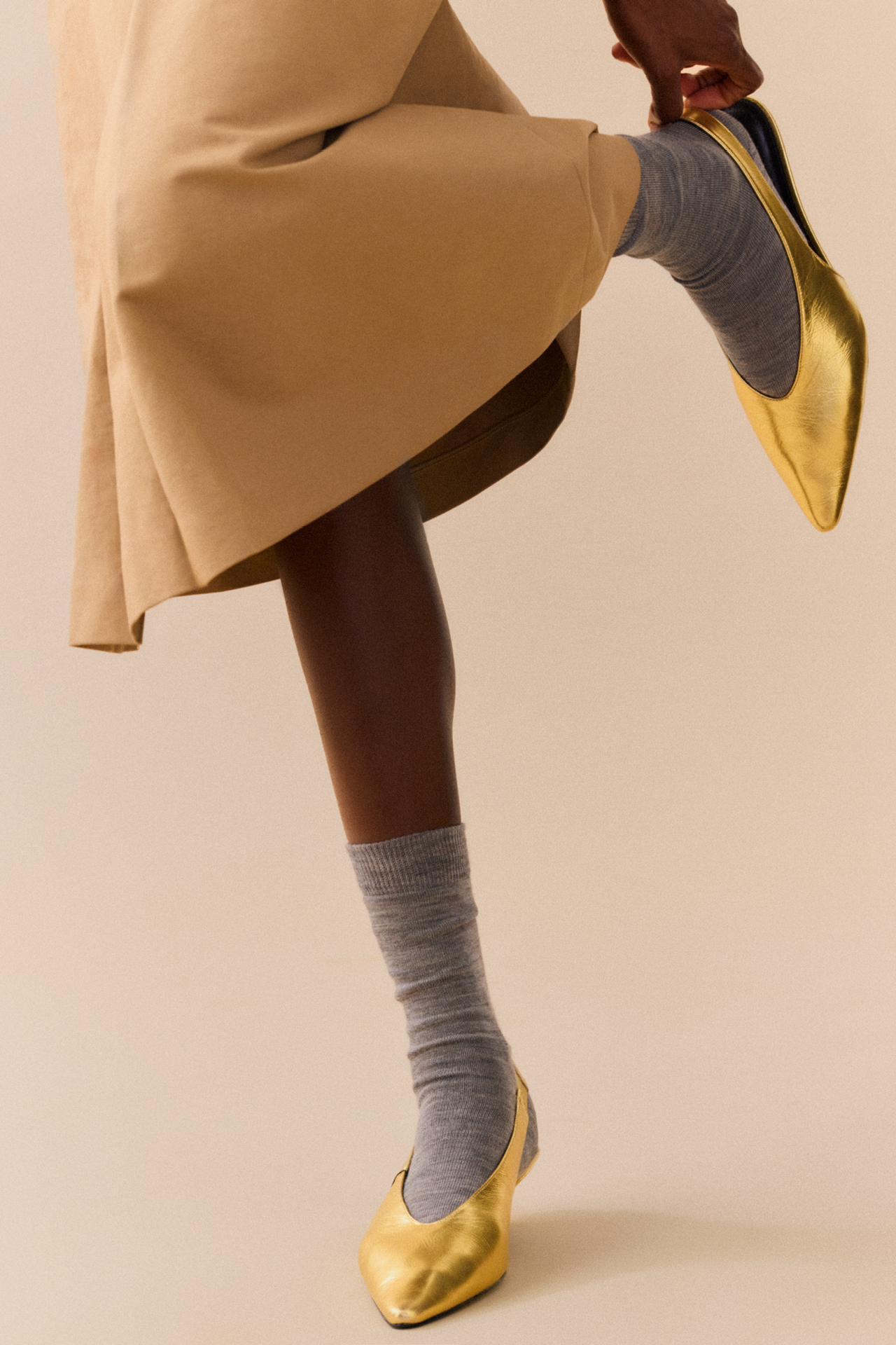 Correct Grey Merino Socks: Correct Grey / Small (UK 4-7)