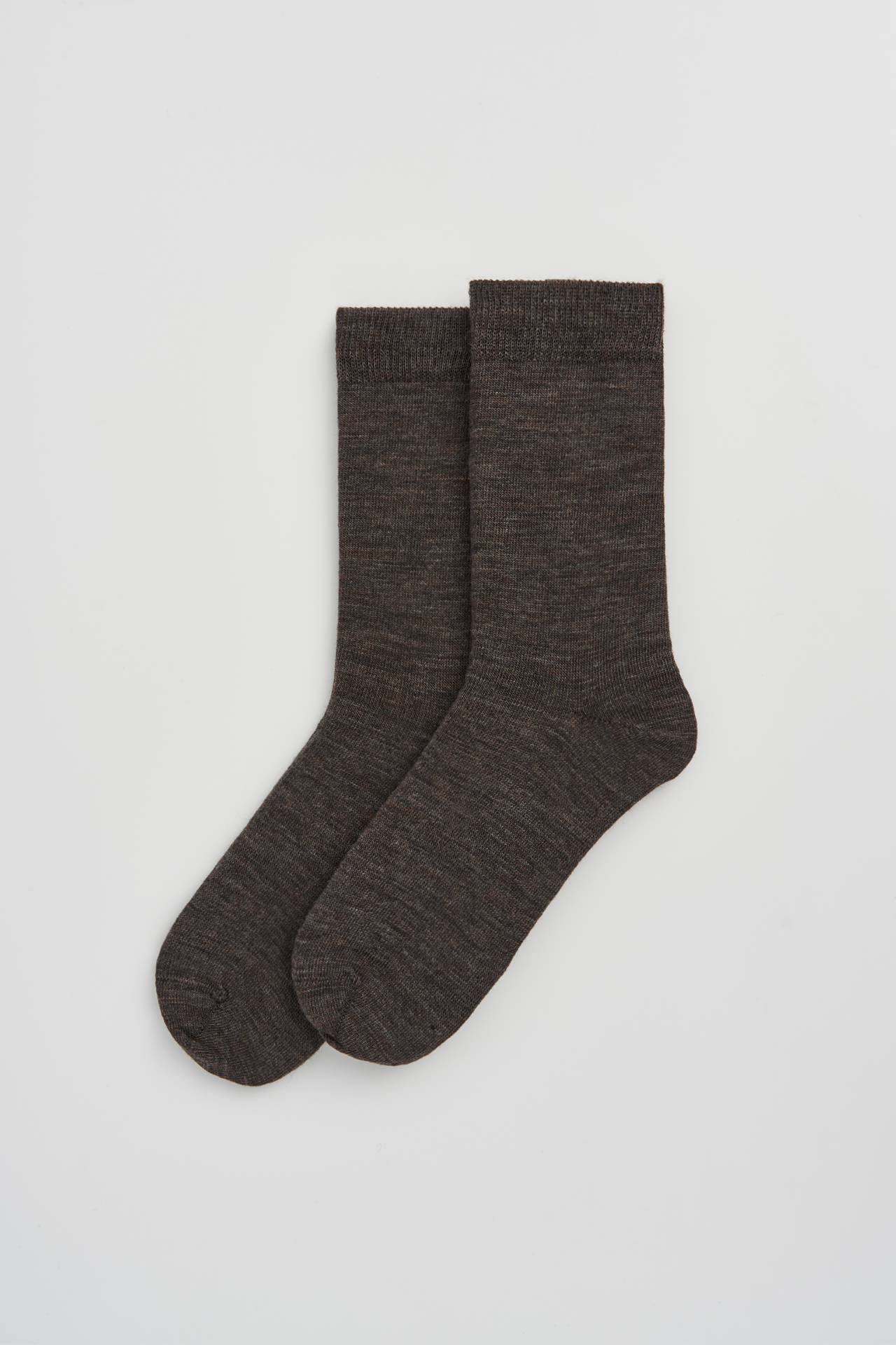 Deep Earth Brown Merino Socks: Deep Earth Brown / Small (UK 4-7)