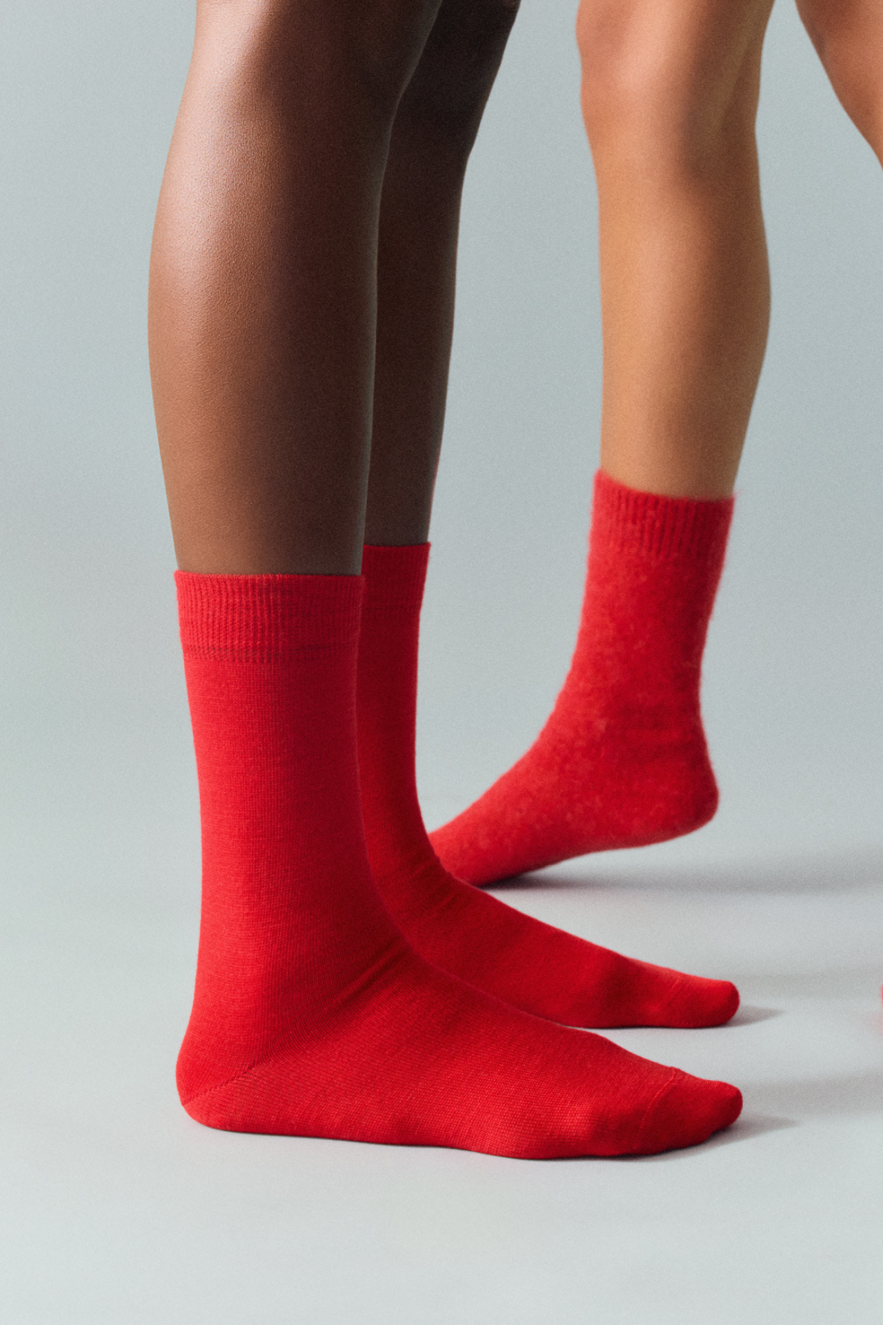Postbox Red Merino Socks: Postbox Red / Small (UK 4-7)