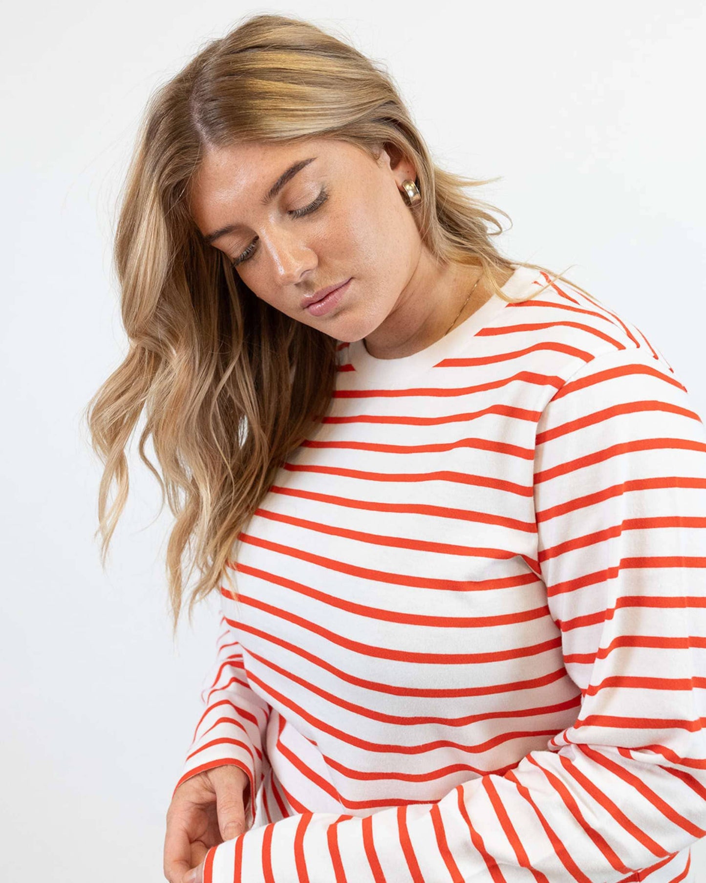 Sonny Midweight Organic Cotton Red Breton T-Shirt