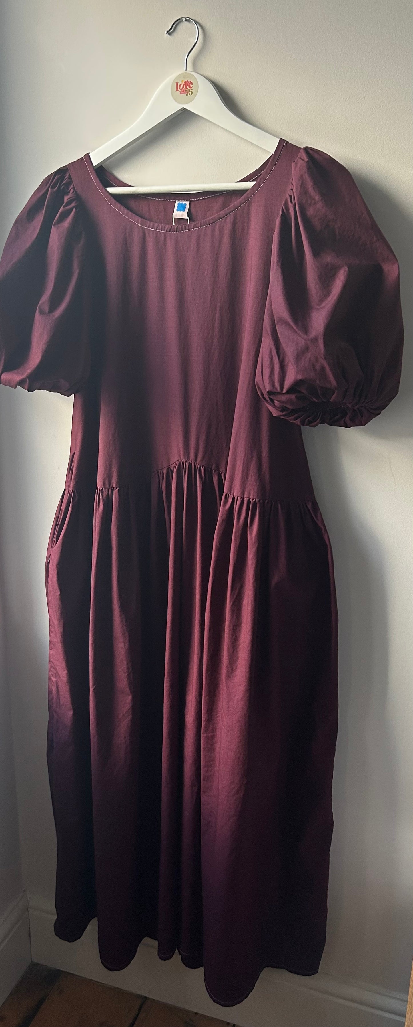 Carmen Dress Plum Red
