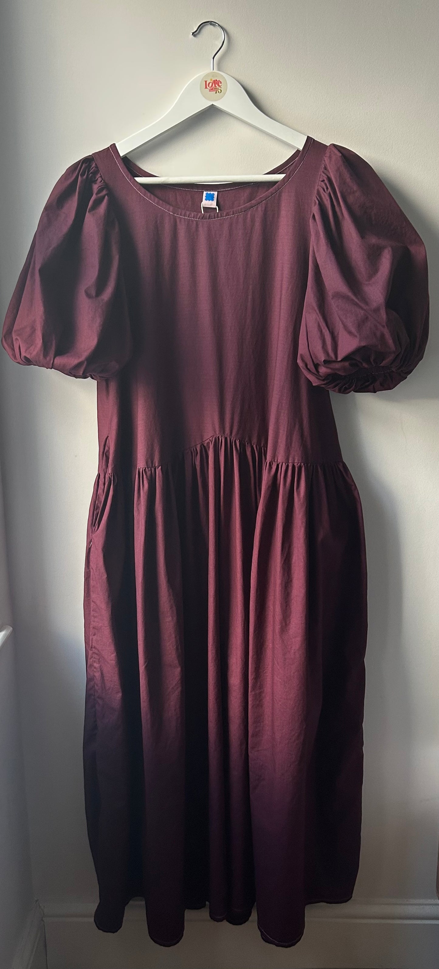 Carmen Dress Plum Red