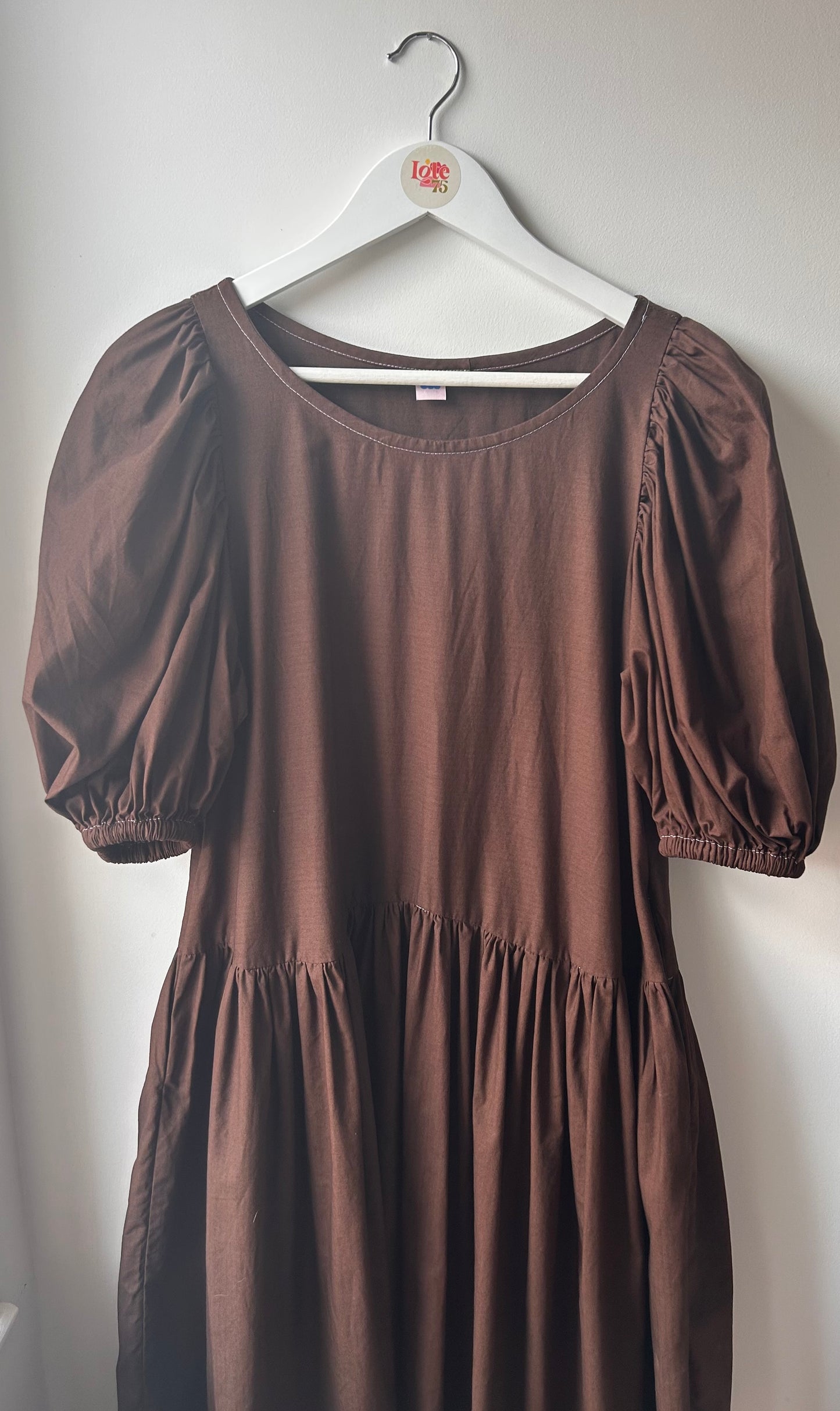 Carmen Dress Espresso Brown