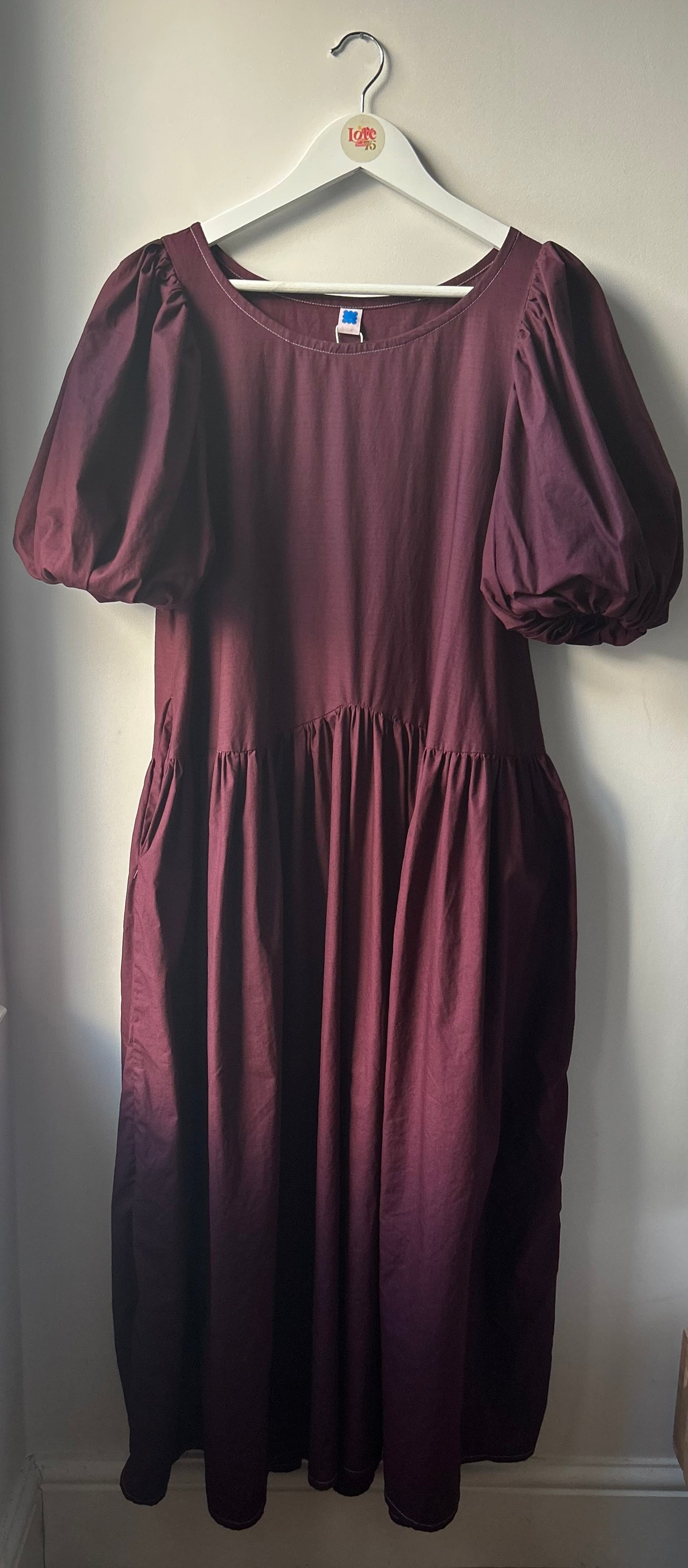Carmen Dress Plum Red