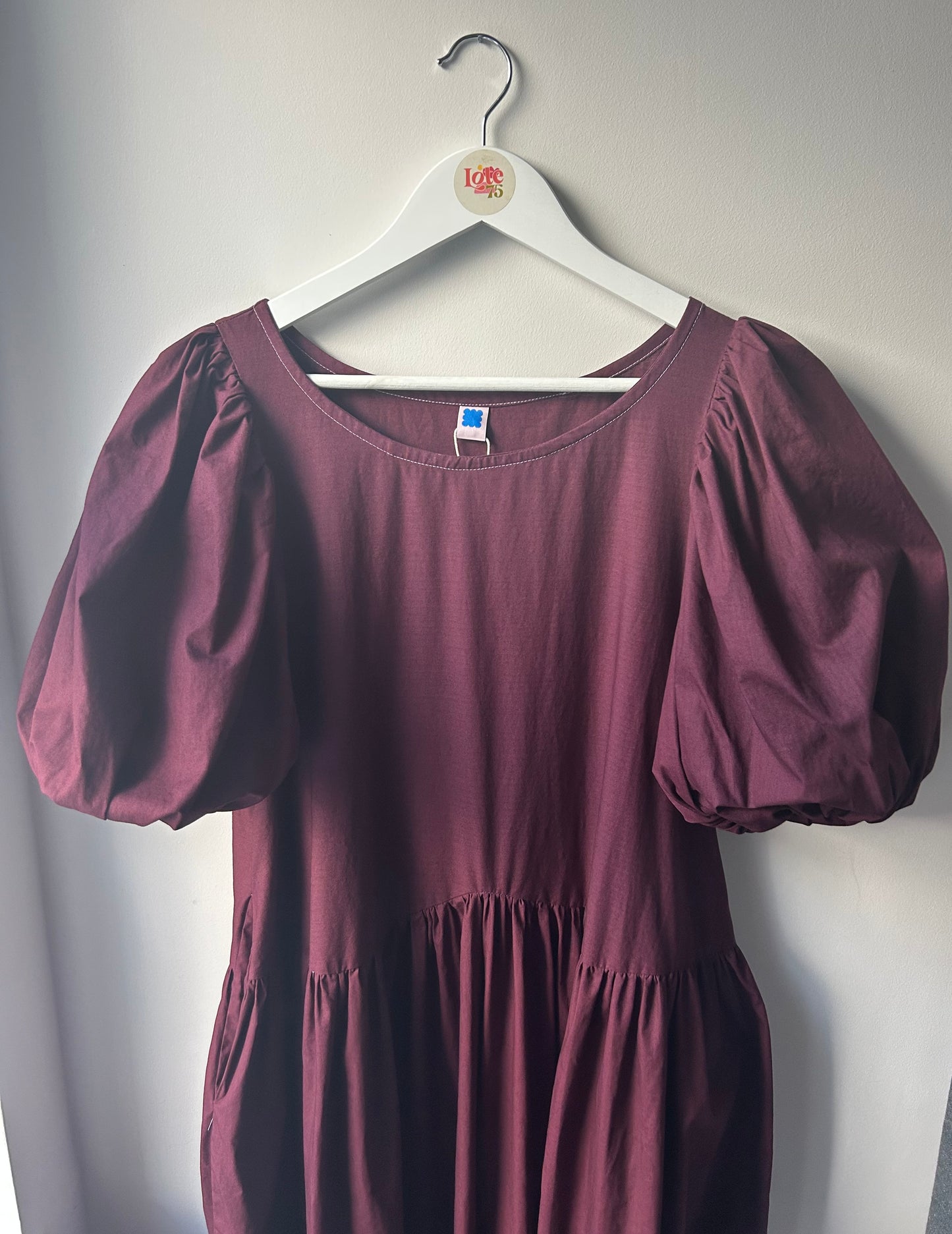 Carmen Dress Plum Red