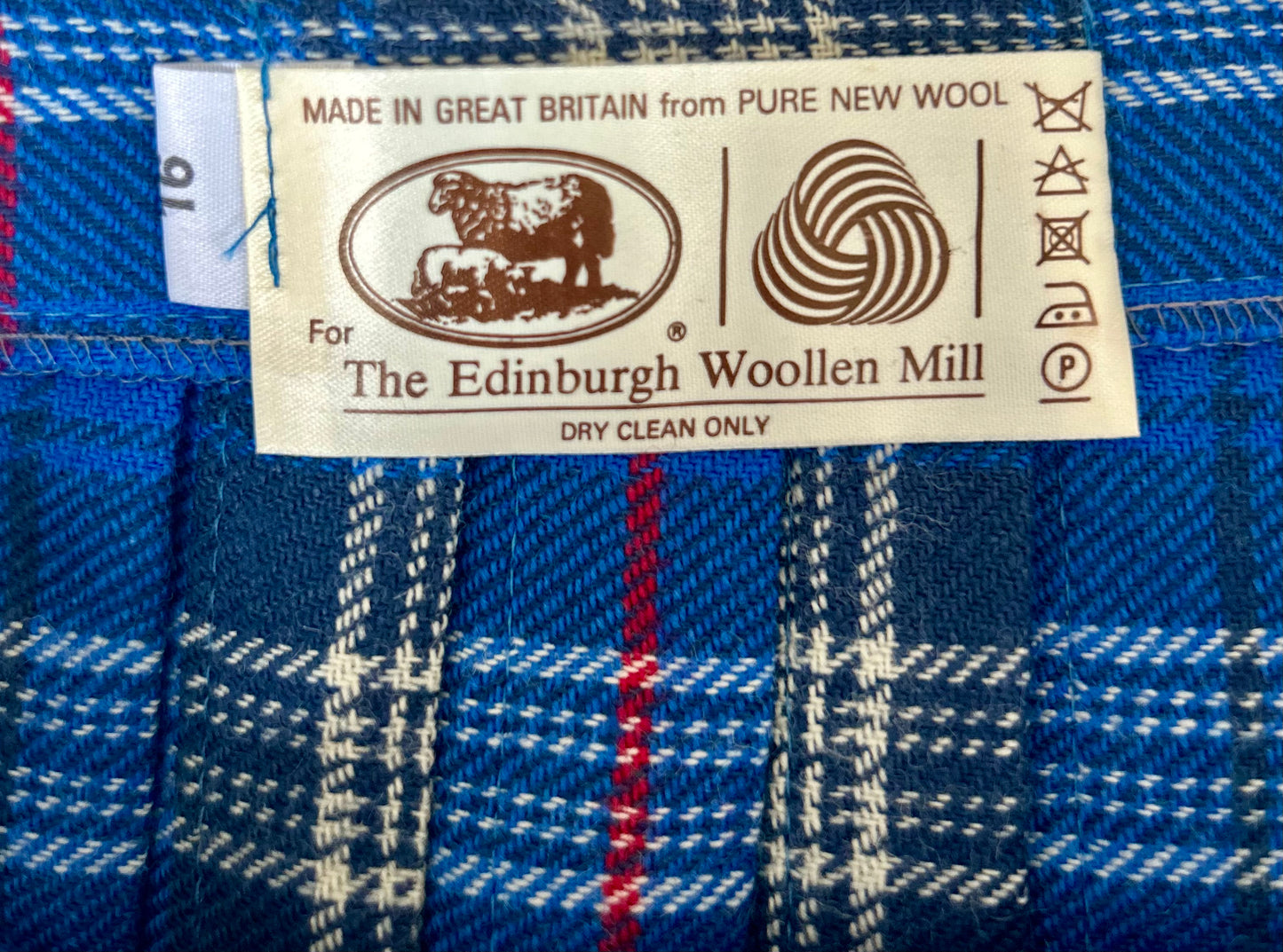 Pre Loved Pure Wool Blue Kilt