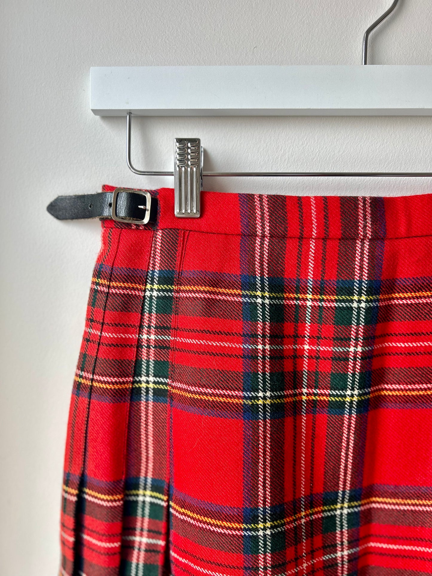 Pre Loved Pure Wool Red Kilt