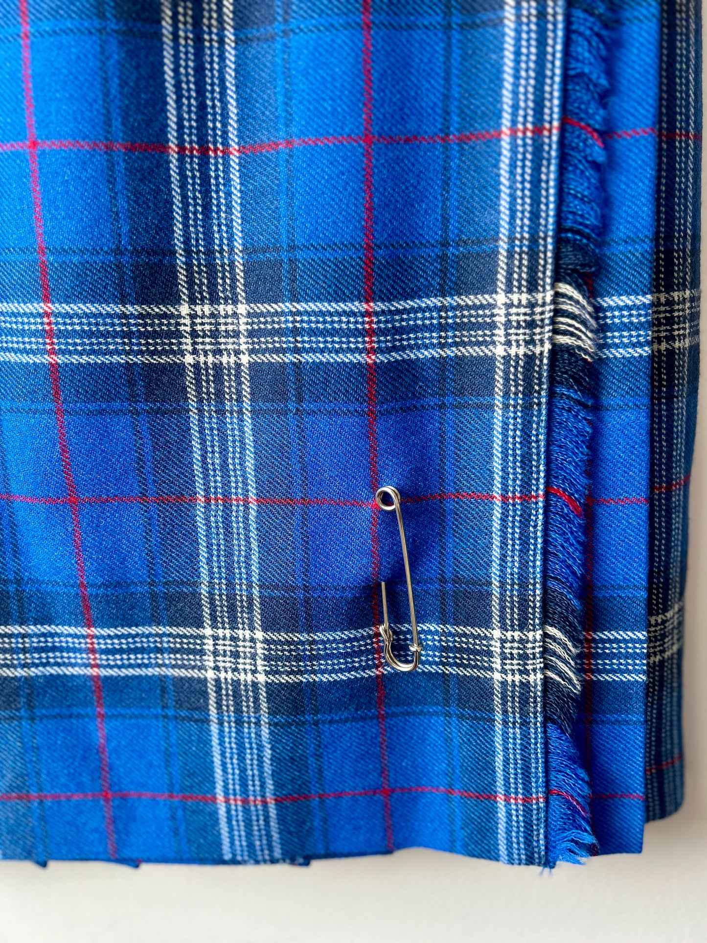 Pre Loved Pure Wool Blue Kilt