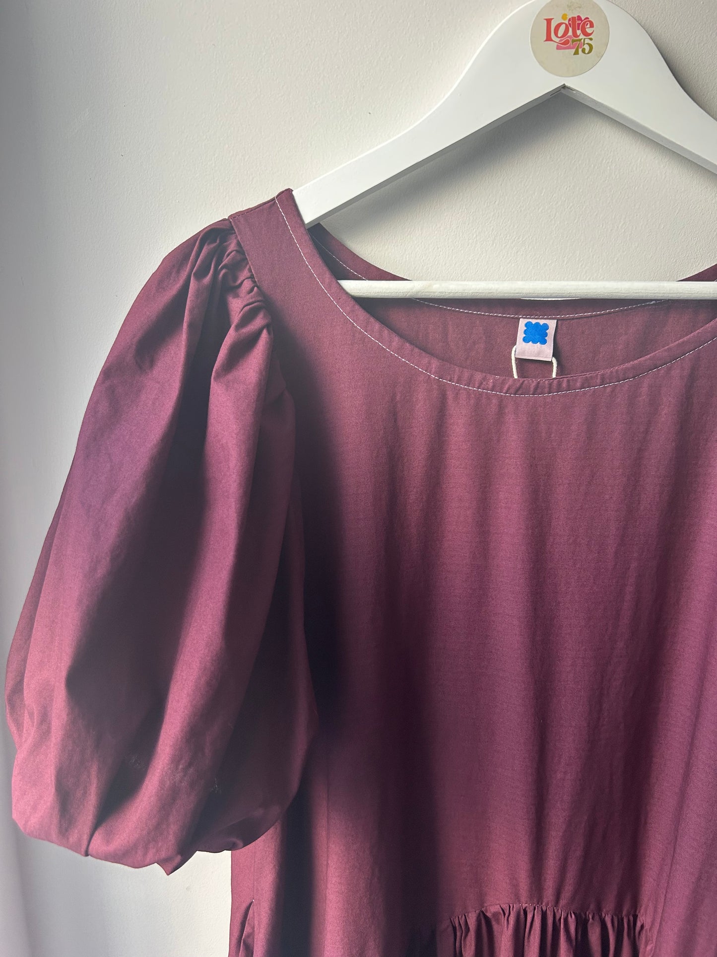 Carmen Dress Plum Red