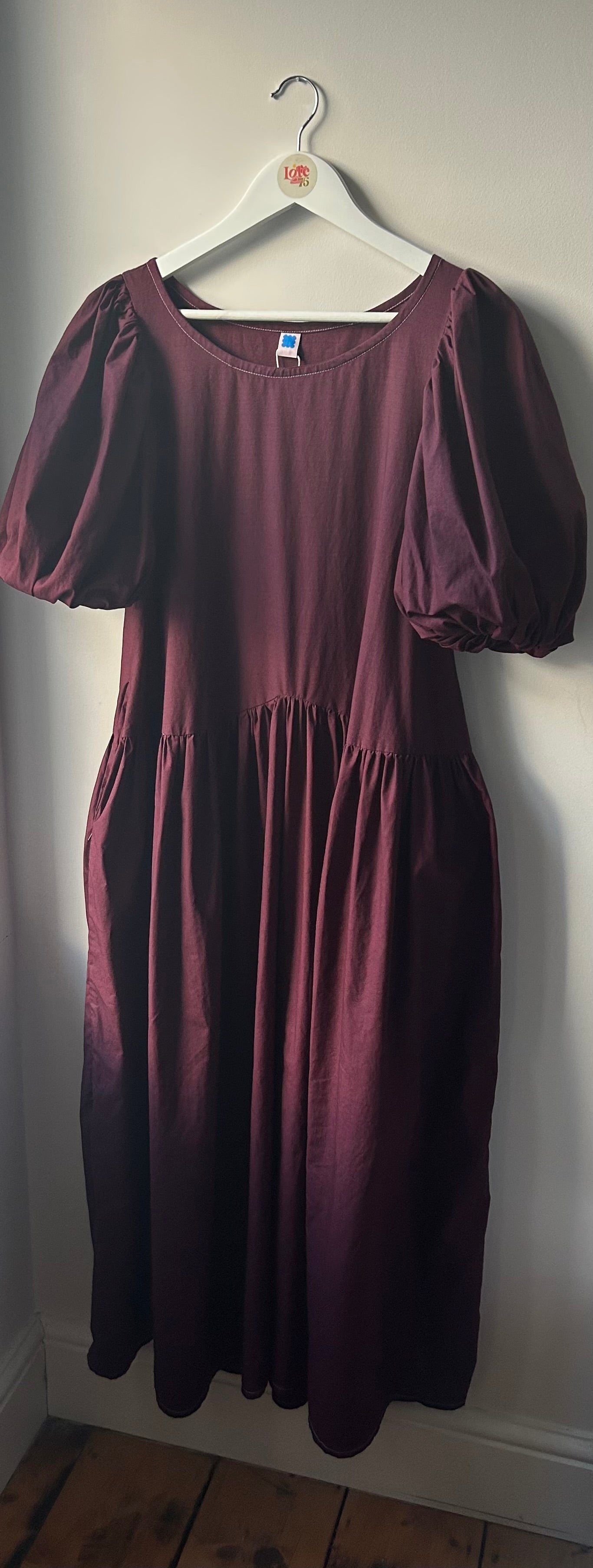 Carmen Dress Plum Red