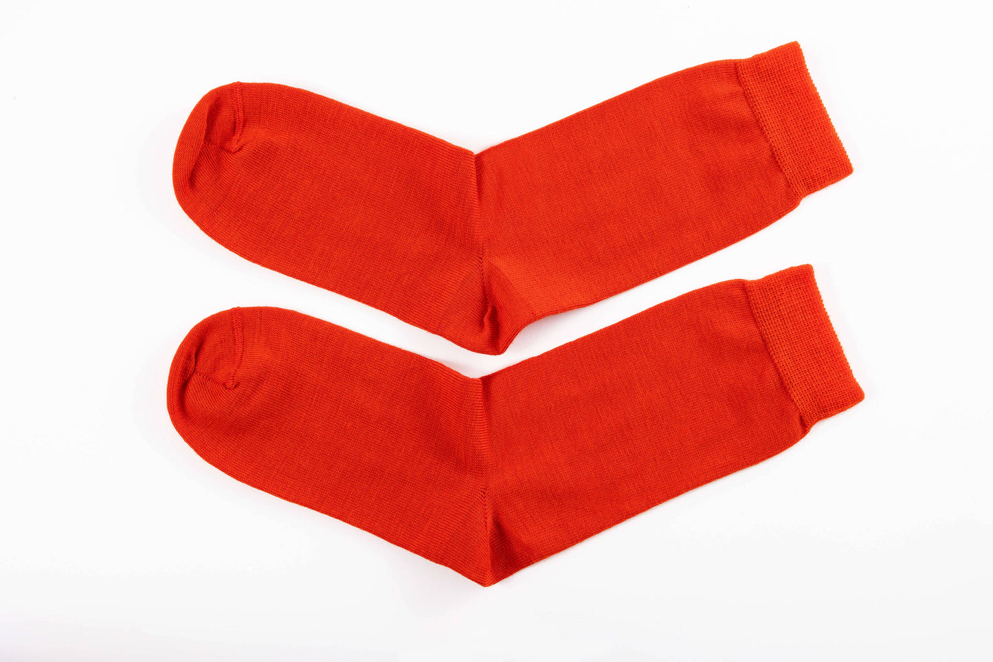 Red Merino Socks: Small UK 4-7