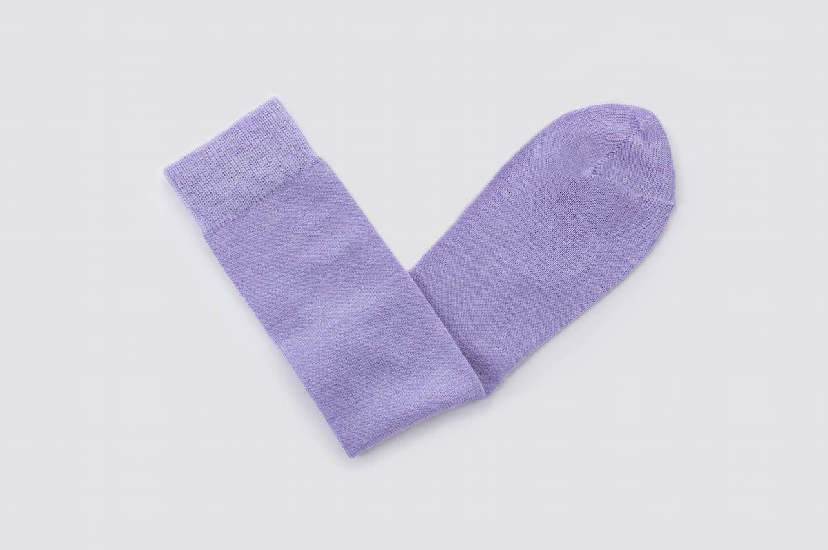 Lilac Merino Socks: Small UK 4-7