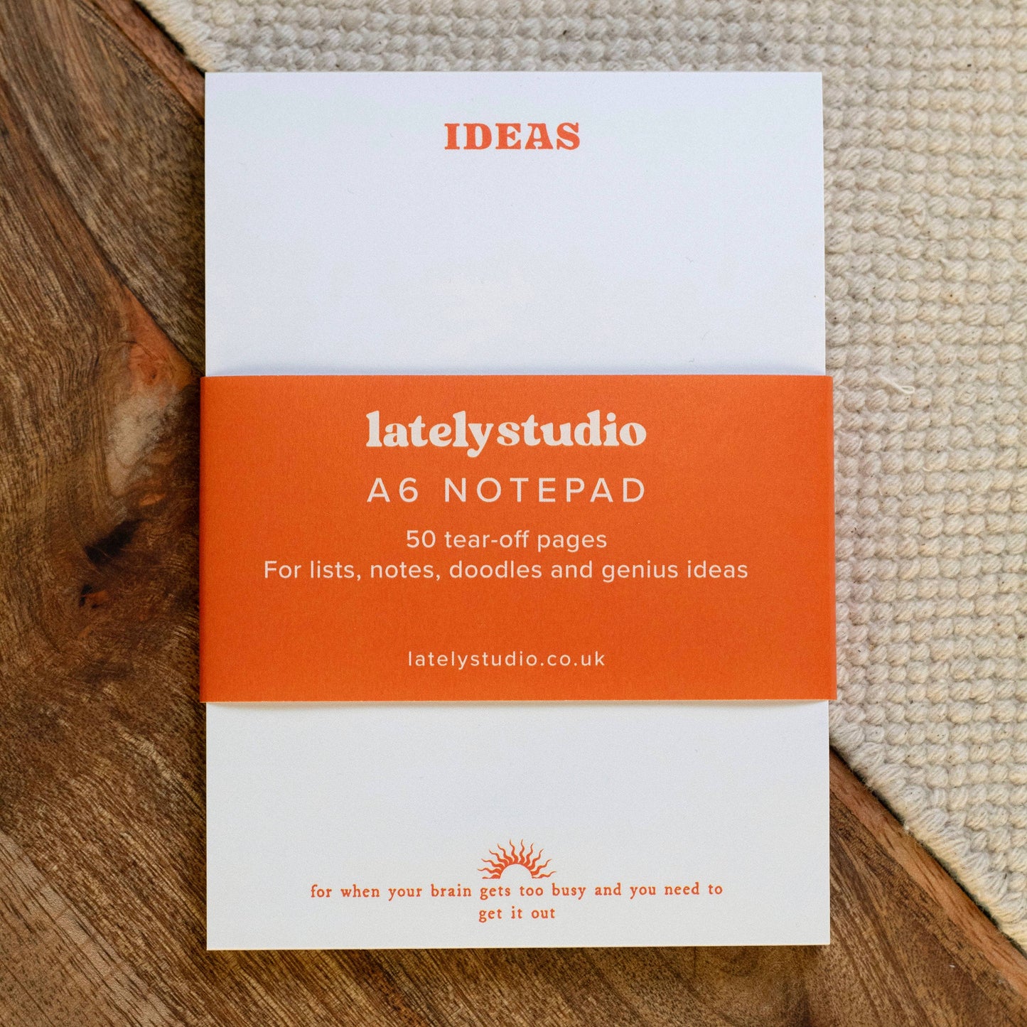 A6 Ideas Notepad