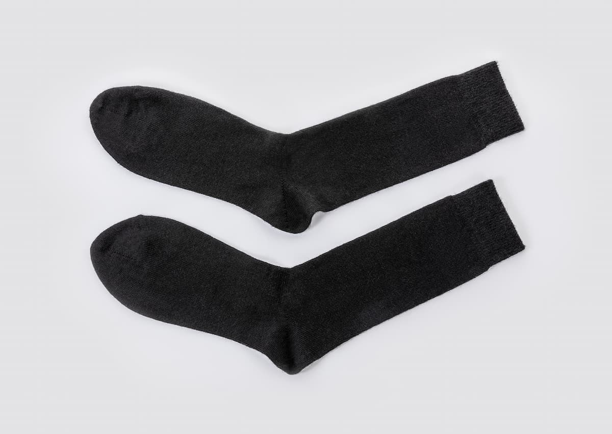 Black Merino Socks: Small UK 4-7