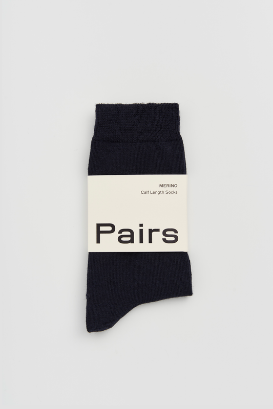 Inky Blue Merino Socks / Small (UK 4-7)