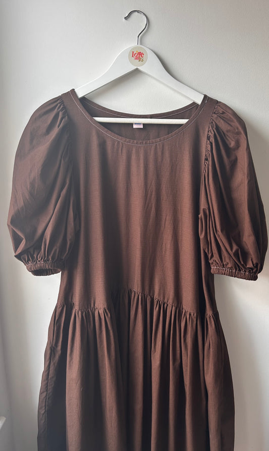 Carmen Dress Espresso Brown