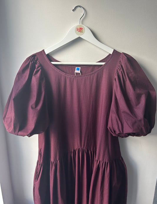 Carmen Dress Plum Red