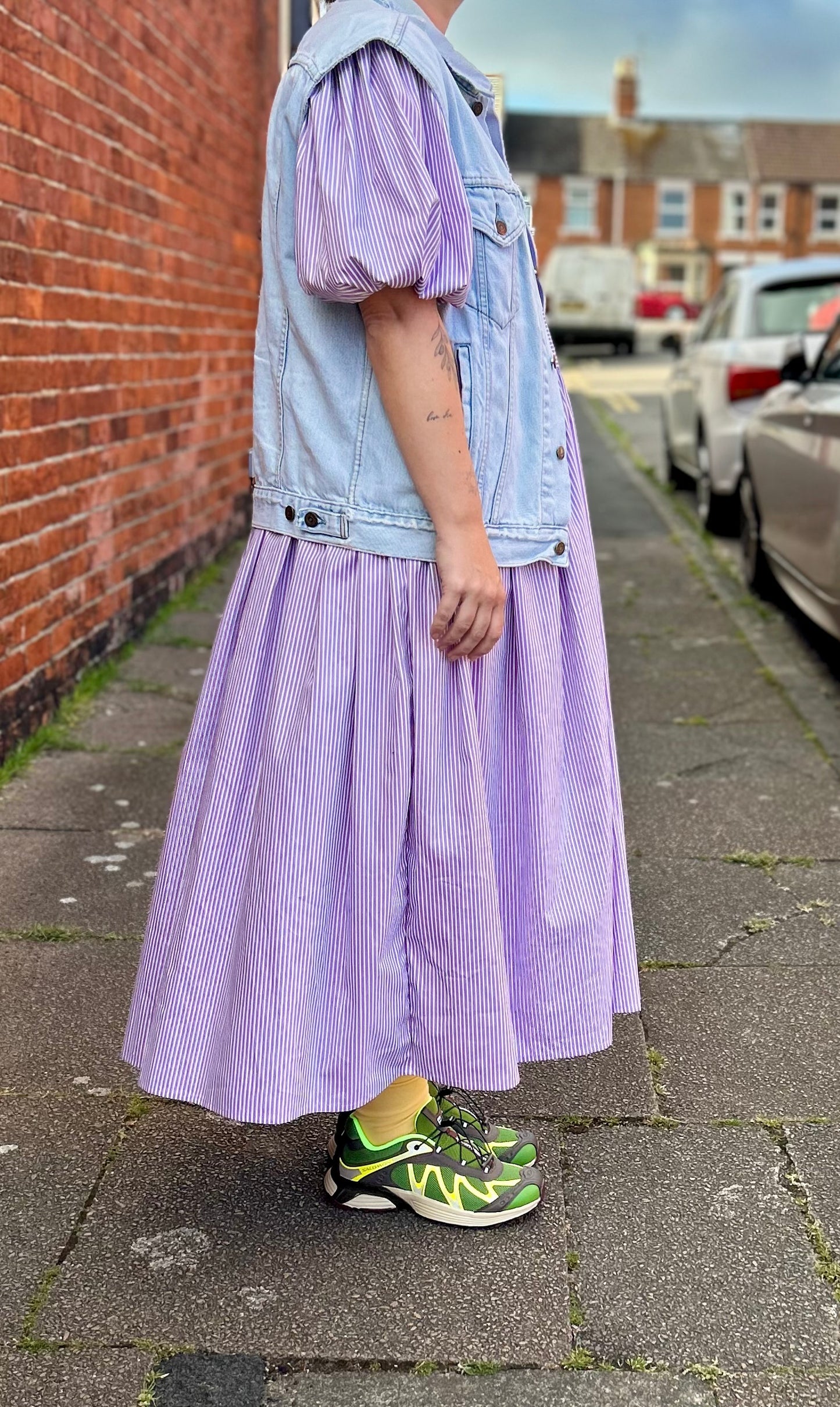 Carmen Lilac Stripe Dress