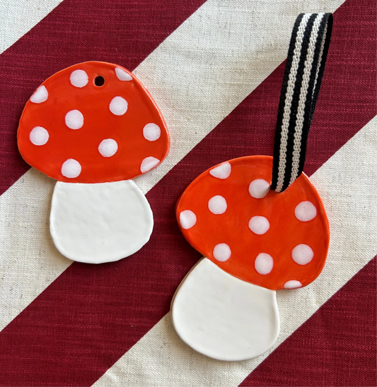 Ceramic Mushroom Hanging Decoration