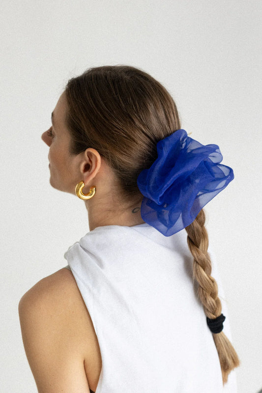 Le Chouchou Scrunchie in Blue