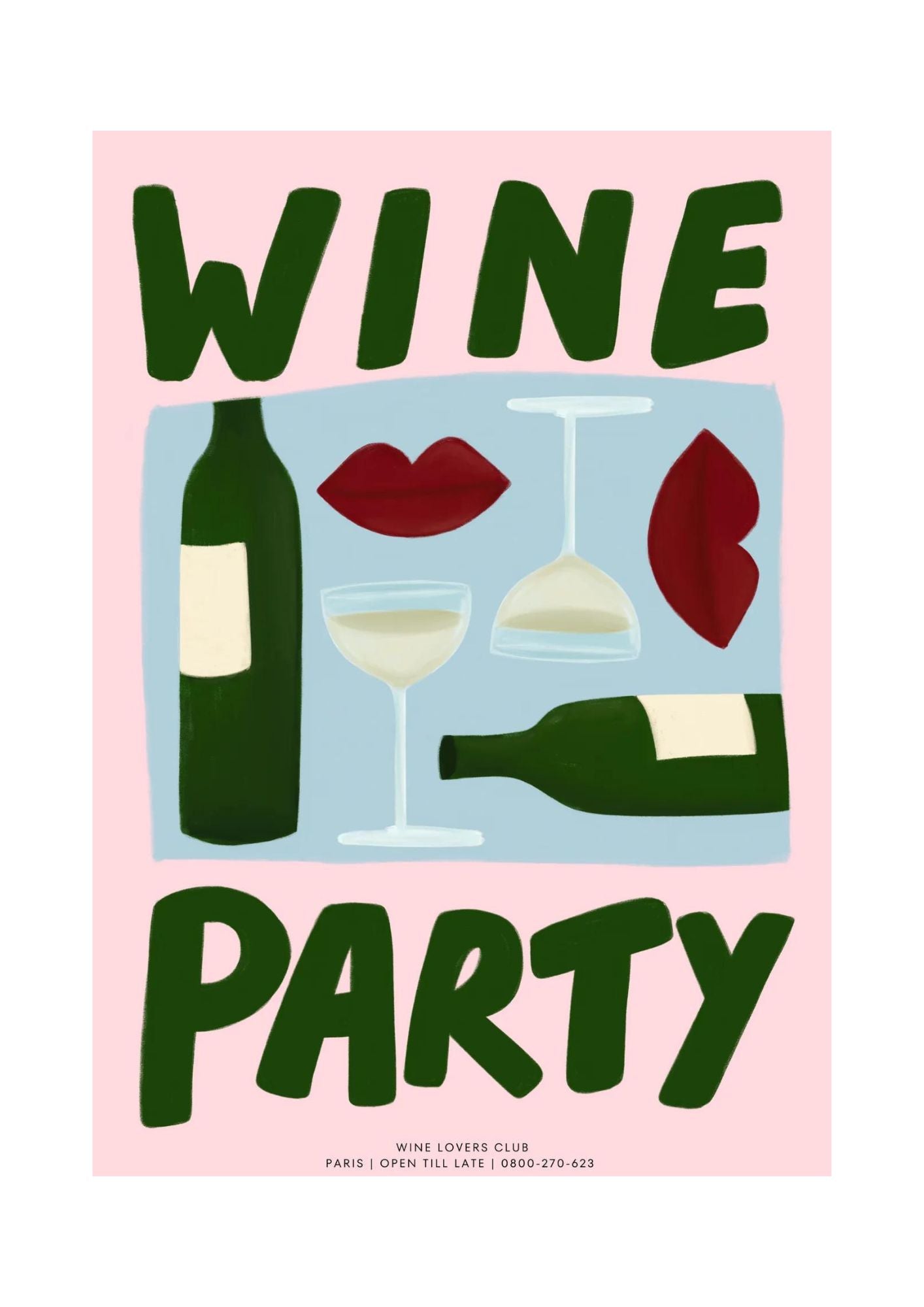 Wine Party Print