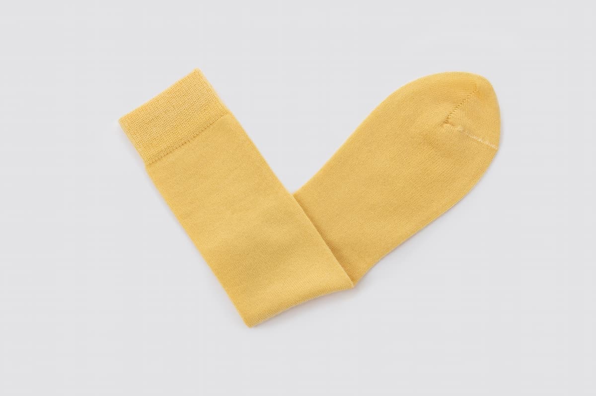 Yellow Merino Socks: Small UK 4-7